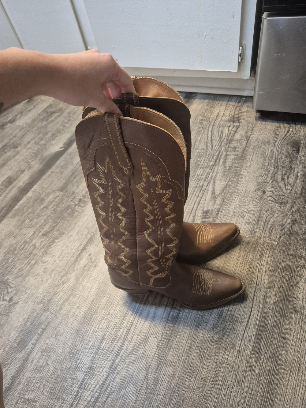 Dingo High Cotton Leather Boot - Picture 3 of 5